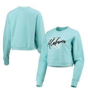 League Collegiate Wear Alabama Crimson Tide Corded Timber Cropped Pullover Sweat
